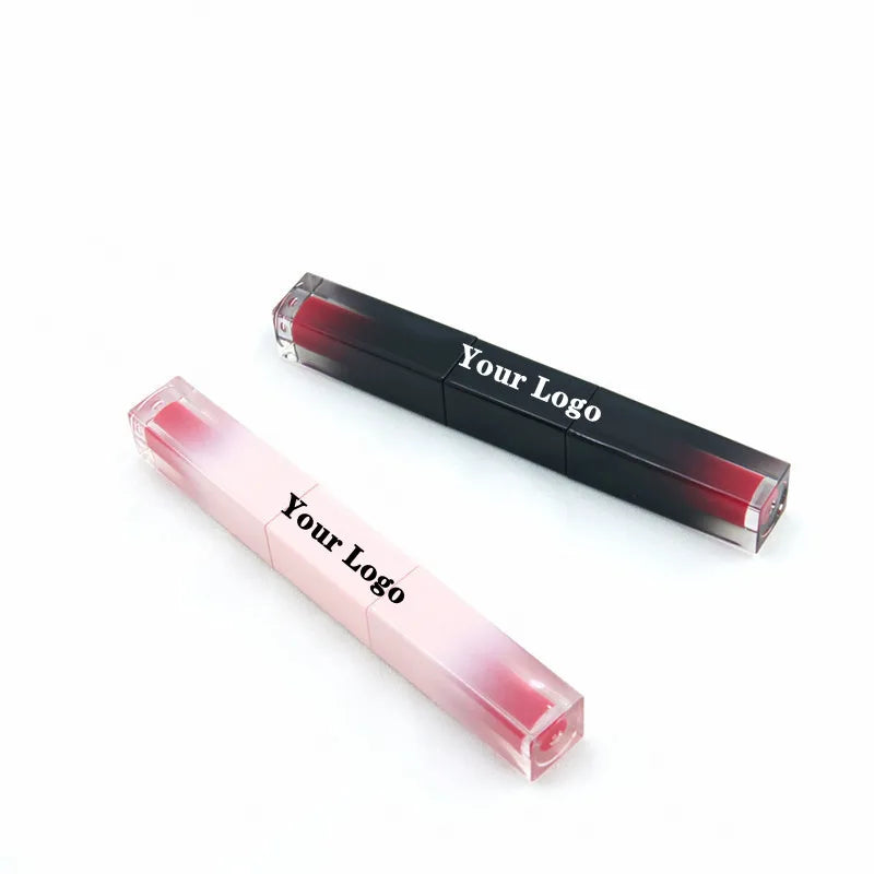 Private Label Lip Gloss Tubes Double Cup Empty Travel Bottle Refillable Lipgloss Containers Lip Balm DIY Lipstick Cosmetics 50pc Vue