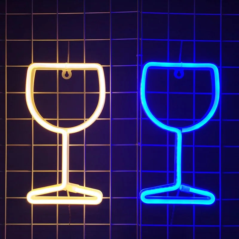 Cheers Beer Mug Bottle Neon Sign LED Wall Art for Bar Pub Home Man Cave Decor Party Wall Lighting with Design Romantic Ambiance Vue