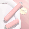 Silicone Lip Brush with Cover Portable Round Tip Lipstick Concealer Blending Applicator Makeup Tool ABS Handle for Beginners Vue Pink