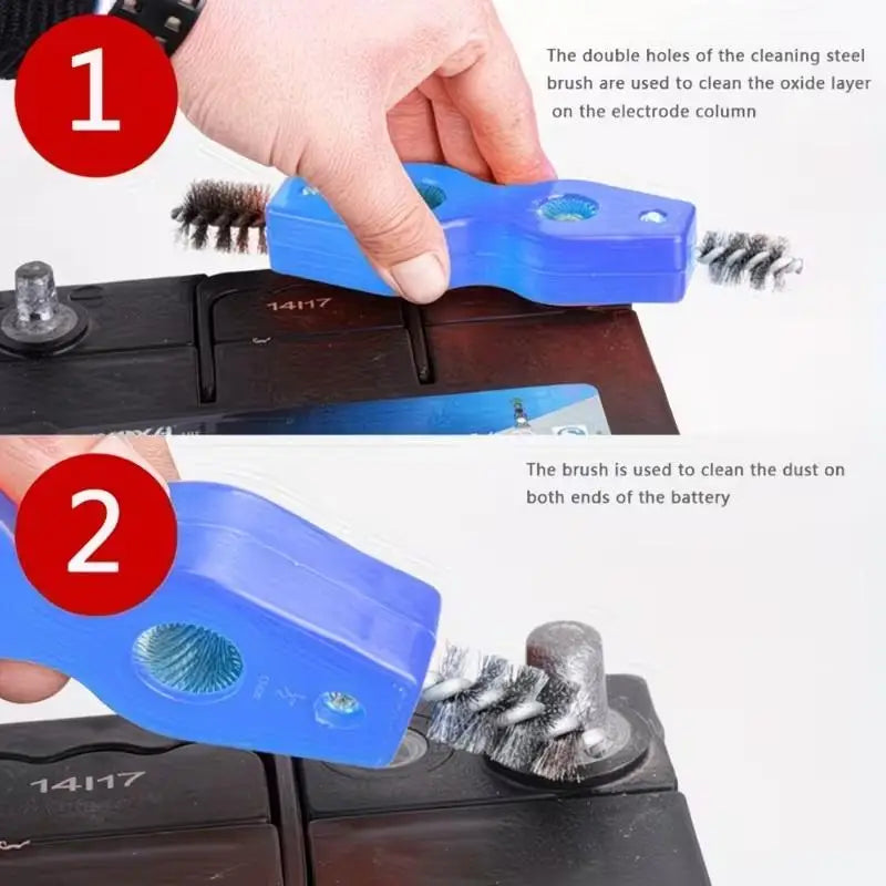 Copper Pipe Brush 4 in 1 Double Headed Tube Polisher for Versatile Cleaning Inside Outside Repair Install Applications Vue