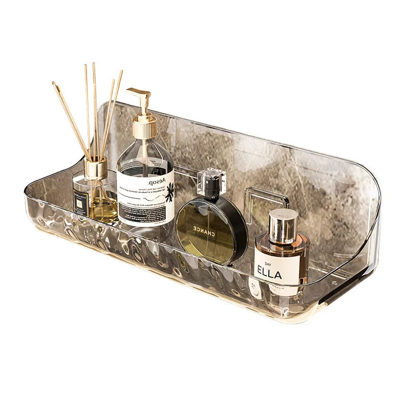 Acryl Bathroom Shelf No Drill Organizer Shower Storage Rack Washstand Cosmetics Storage Rack Wall Mounted Toilet Shampoo Holder Vue