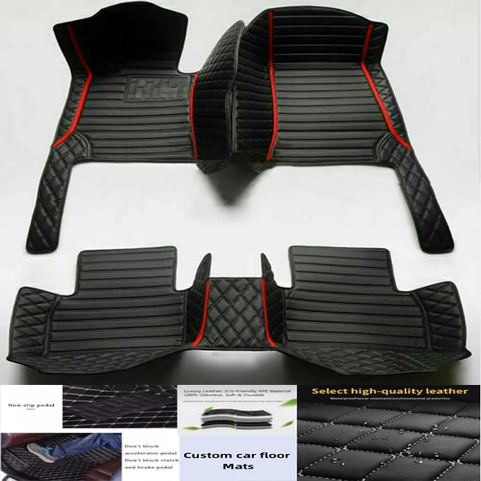 5D leather waterproof Custom Car Floor Mats For Ford Explorer 2006-2019 years Auto Foot Coche Accessorie liners Vue