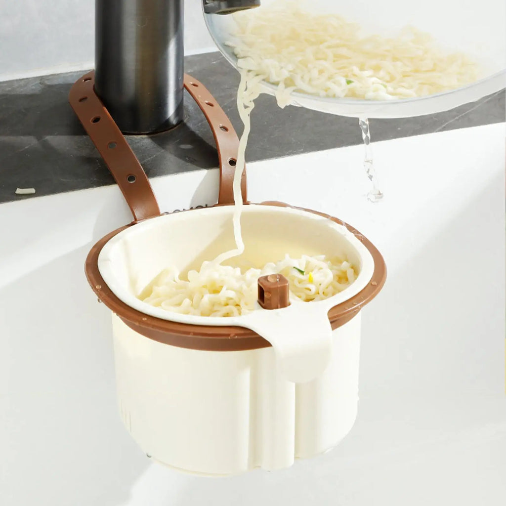 Automatic Dumping Sink Strainer Basket Adjustable Kitchen Food Catcher Vegetable Drain Shelf Sink Storage Holder Sponge Rack Vue