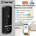 Dual Frequency WiFi Tuya Access Control Keyboard Fingerprint Door Lock ID+IC Card Reader Controler Keypad Waterproof Door System Vue Default Title