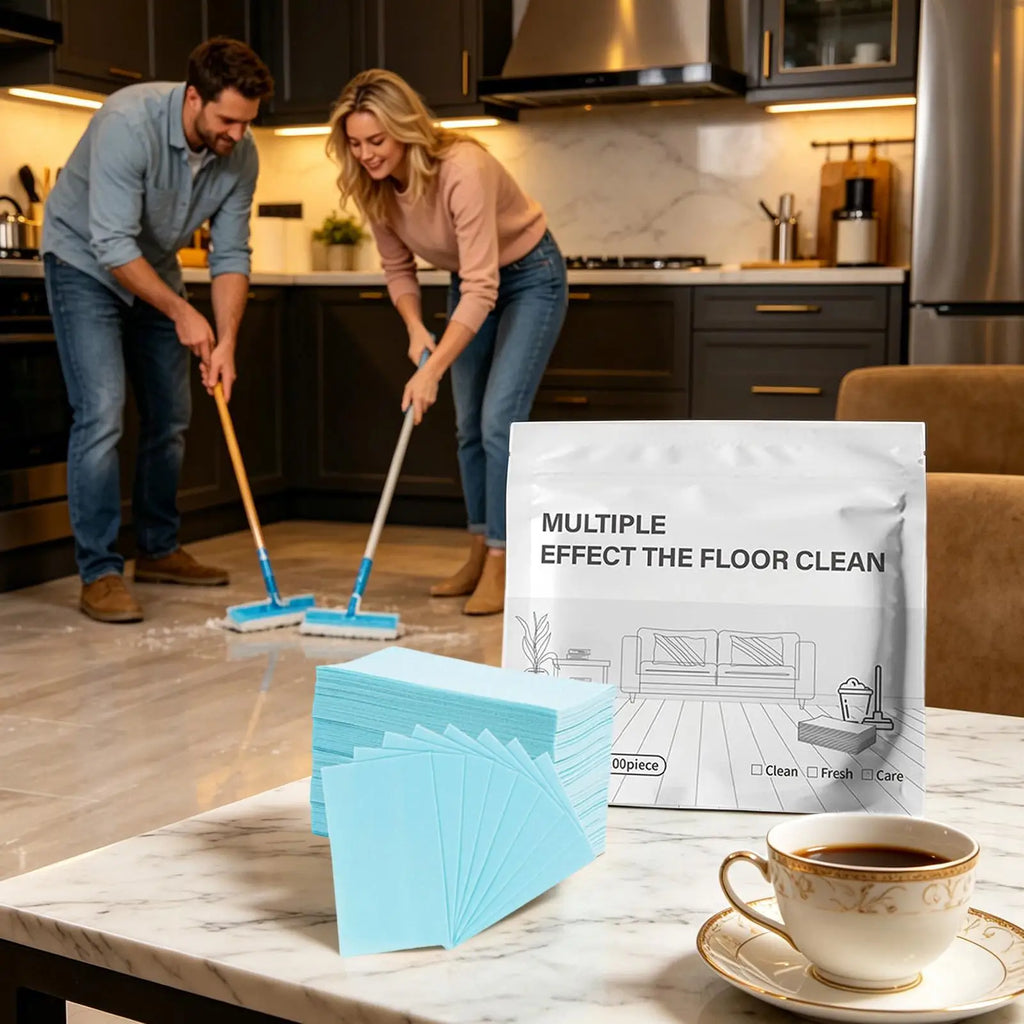100PCS Floor Cleaner Tablets, Multi-Purpose Scented Shine Cleaner for Laminate Wood Tile Marble, Indoor Outdoor Hard Surface Use Vue