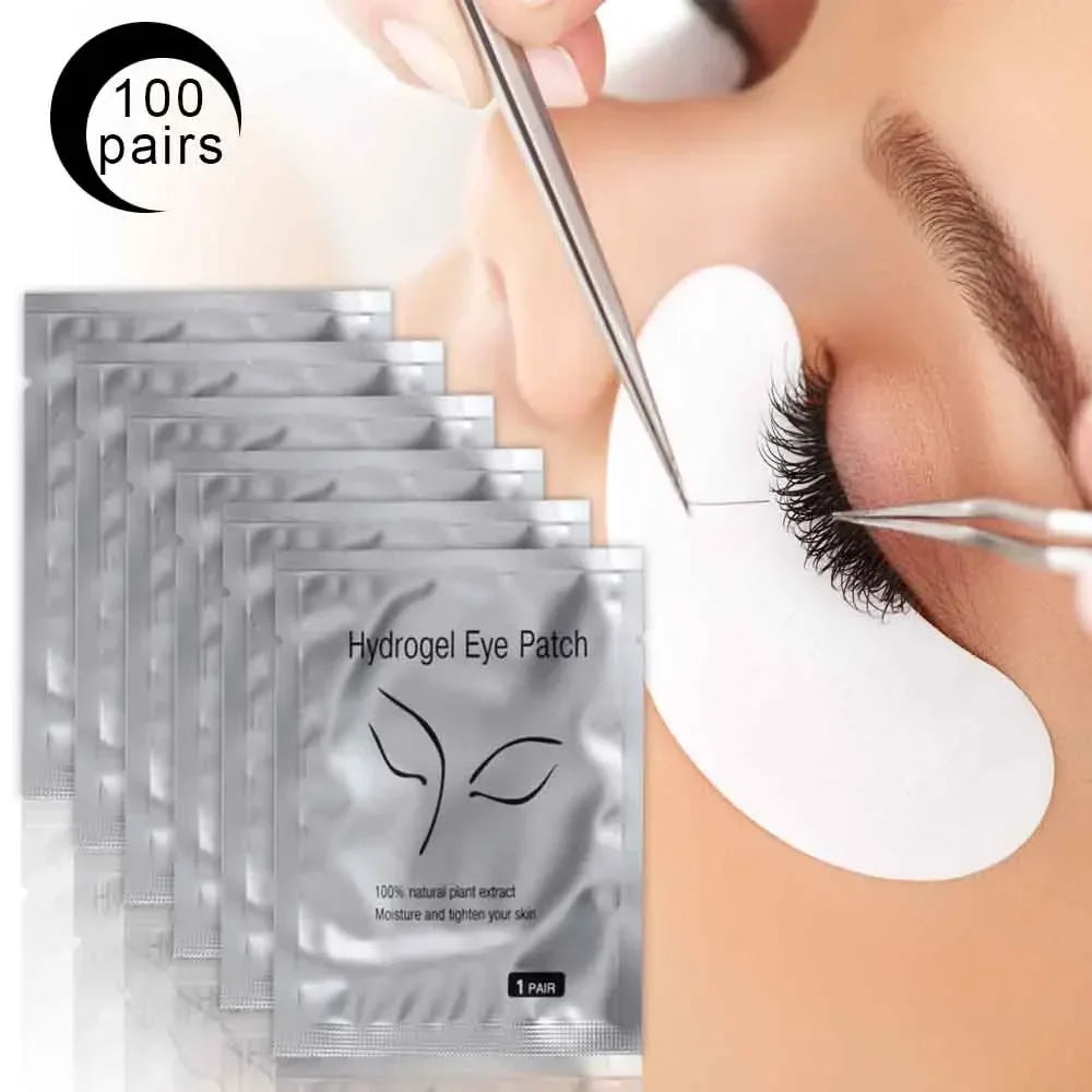 50/100pairs Eyelashes For Eyelash Extensions Eye Pads Pillows Disposable Patch Under Lash Tips Lint Free Sticker Wraps Makeup Vue