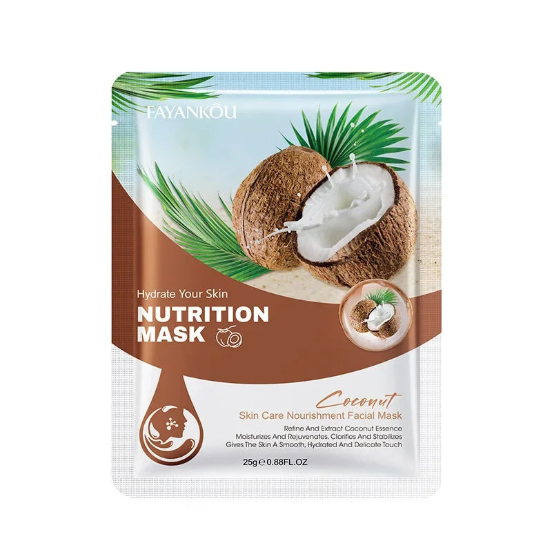 10 Fruit-Based Facial Masks, a Beauty Facial Care Product for Skin Care, Moisturizing, Brightening, Hydrating, and Firming the Skin Vue