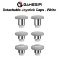 GameSir Joystick Caps for G7 Pro G7 Pro 8K Cyclone 2 Gamepad Accessories 3 Pairs Personalized Caps Smooth Steel Ring Control Vue White