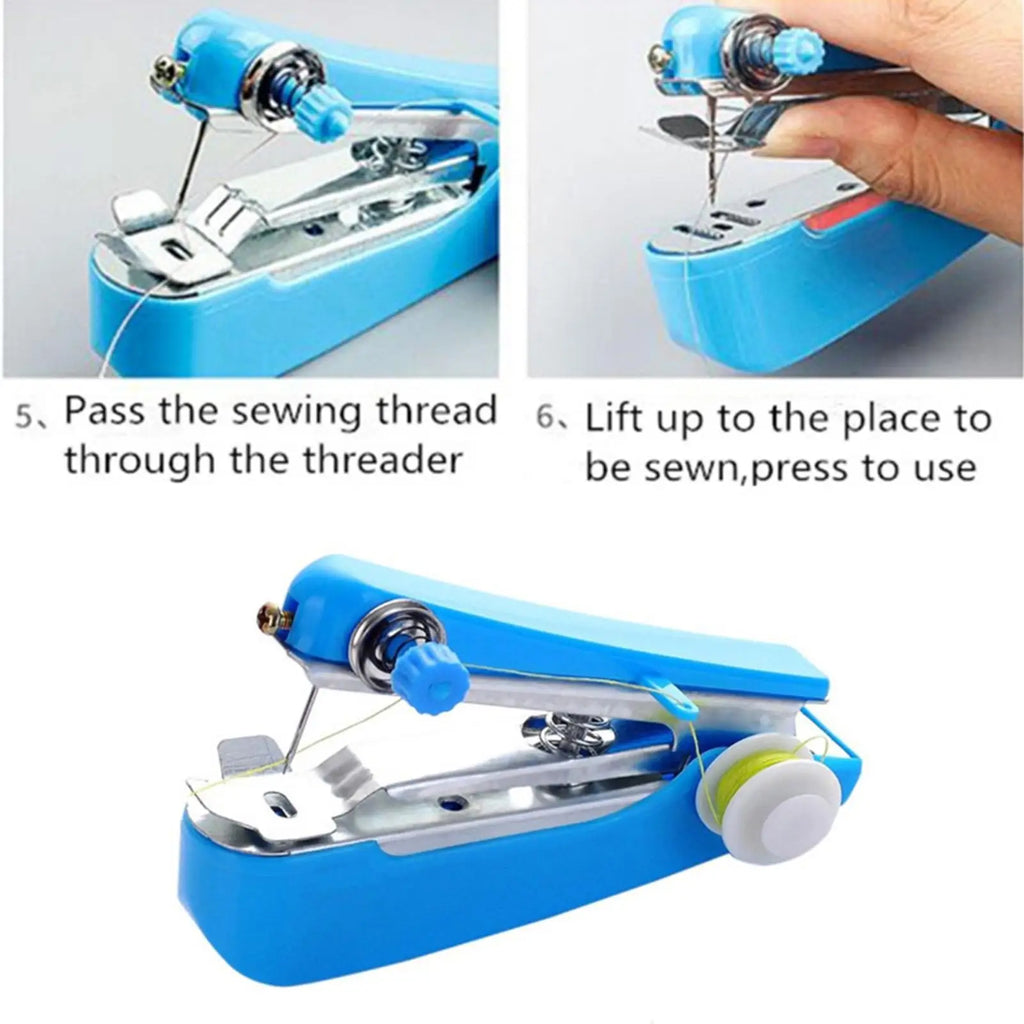 Sewing Machine Household Small Multi-function Portable Mini DIY Manual Tailor Sewing Machine Manual Sewing Machine random color Vue