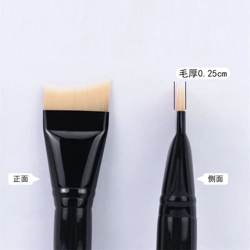 Large Flat Foundation Brush Soft Synthetic Fiber Liquid Makeup Brushes Full Face Makeup Blending Brush For Liquid Cream Mask Vue