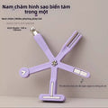 Nail Art Cat's Eye Magnet, Multi-functional Pattern Crystal Stone Magnetic Strip Stick, Cylindrical Magnet Tool Vue Purple