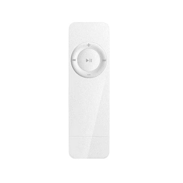Mini MP3 Player USB in-line Card U Disk MP3 Player USB 2.0 Lossless Sound Music Media Player Support Micro TF Card(No Card) Vue white