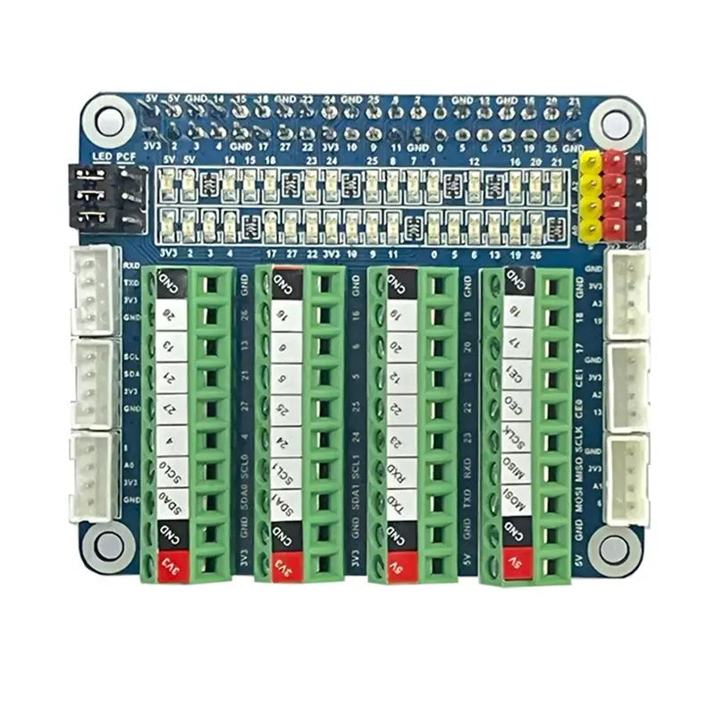 Hot-For Raspberry Pi PCF8591 Sensor Expansion Board ADC/DCA Sensor Beginner Board GPIO IO Test Vue As Shown