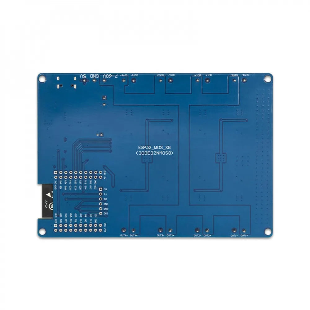 ESP32 8 Channel MOS Switch Development Board DC5-60V Type-C Power Supply WiFi BT IO UART Pins with Power/MOS Tube Led Indicator Vue