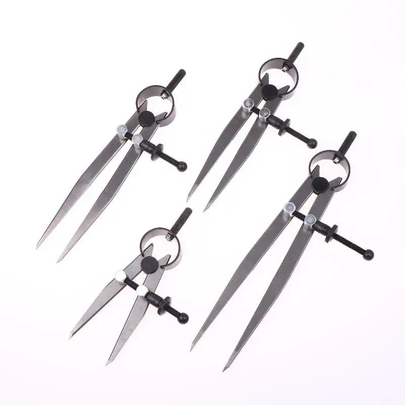 1 Piece Adjustable Compasses Gauges Leathercraft Line Marking Gauge Wing Divider Rotating Scratch Gauge Handcraft Leather Tool Vue