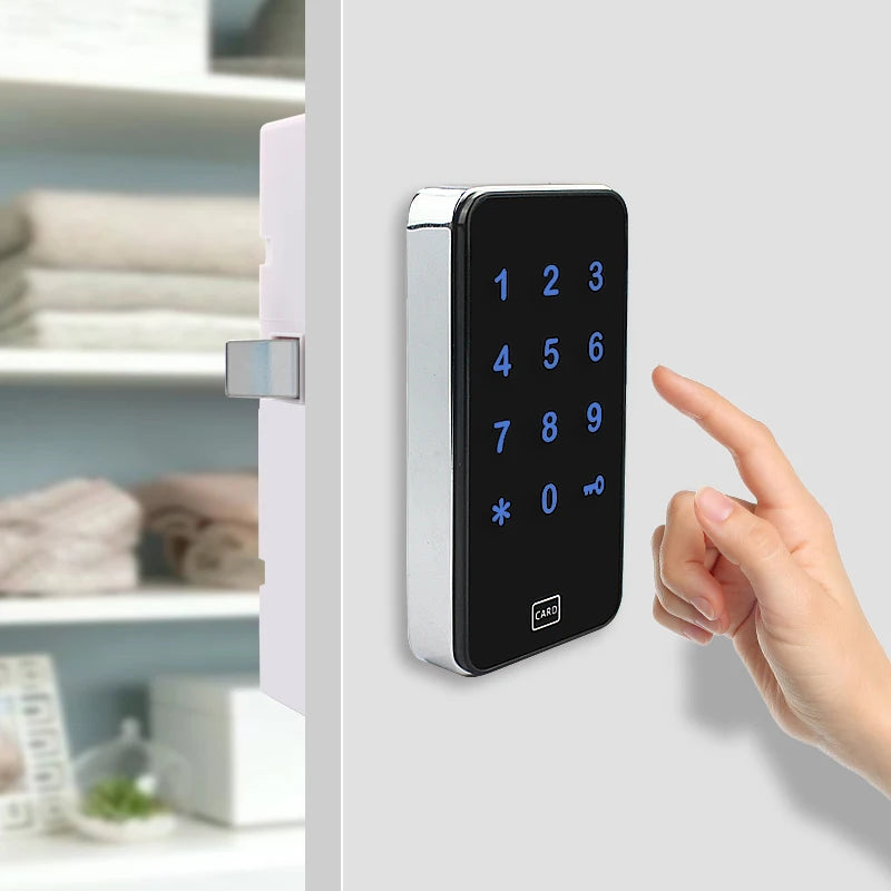 Smart drawer door lock RFID card inductive access control electronic lock household wardrobe lock Vue