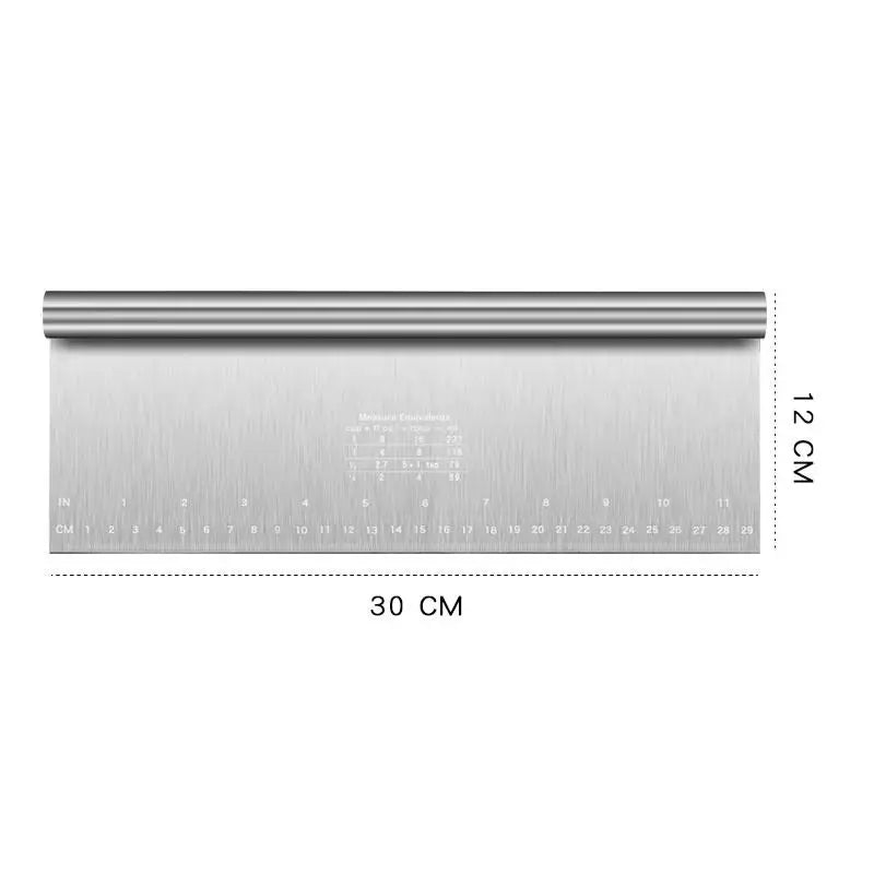 Stainless Steel Cake Scraper DIY Dough Pastry Spatula Buttercream Edge Smoother Cake Decorating Tools Baking Accessories Vue 30cm