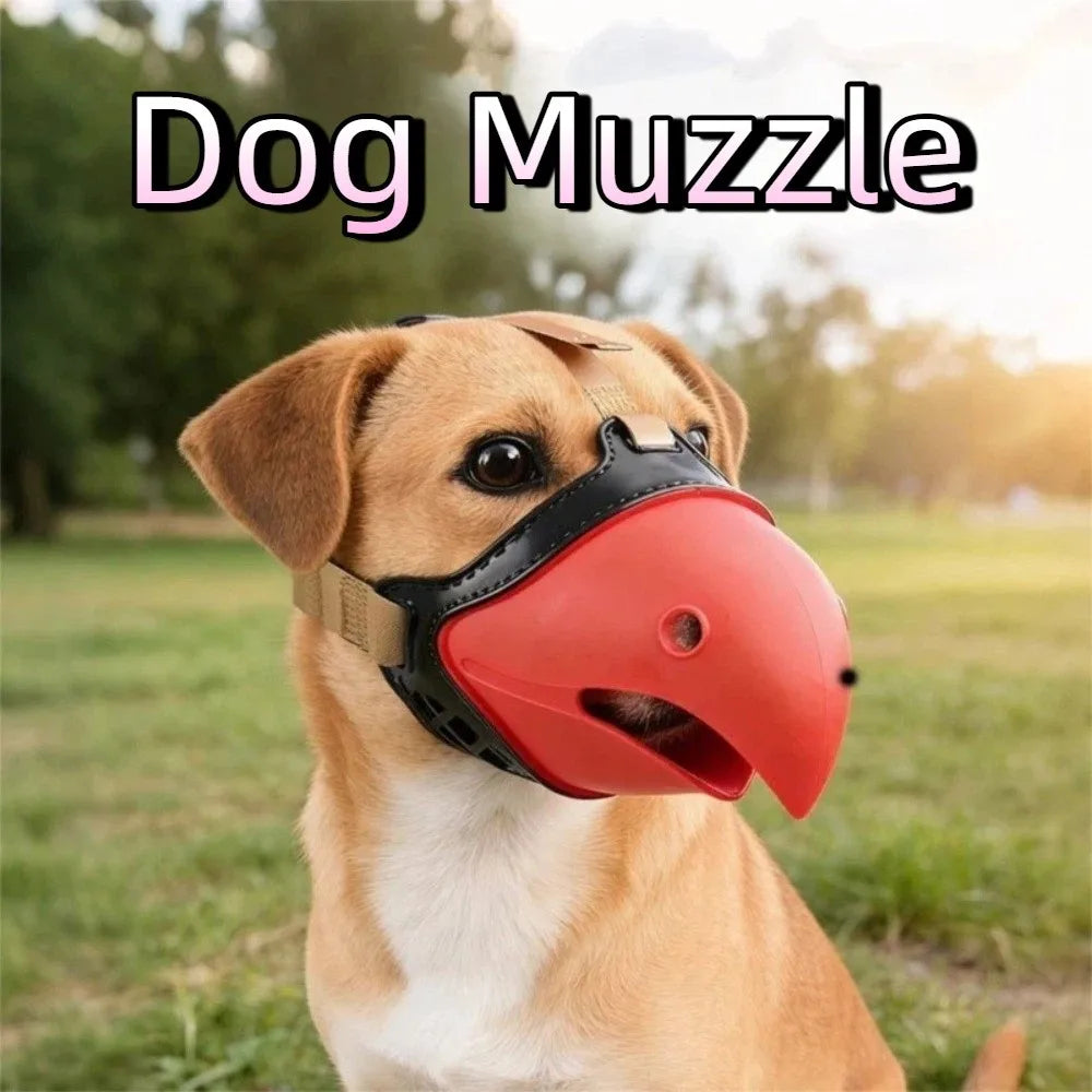 Anti Bite Dog Parrot Muzzle Breathable Strong Dog Mouth Cover Comfortable with Frame Dog Anti Chewing Guard Vue