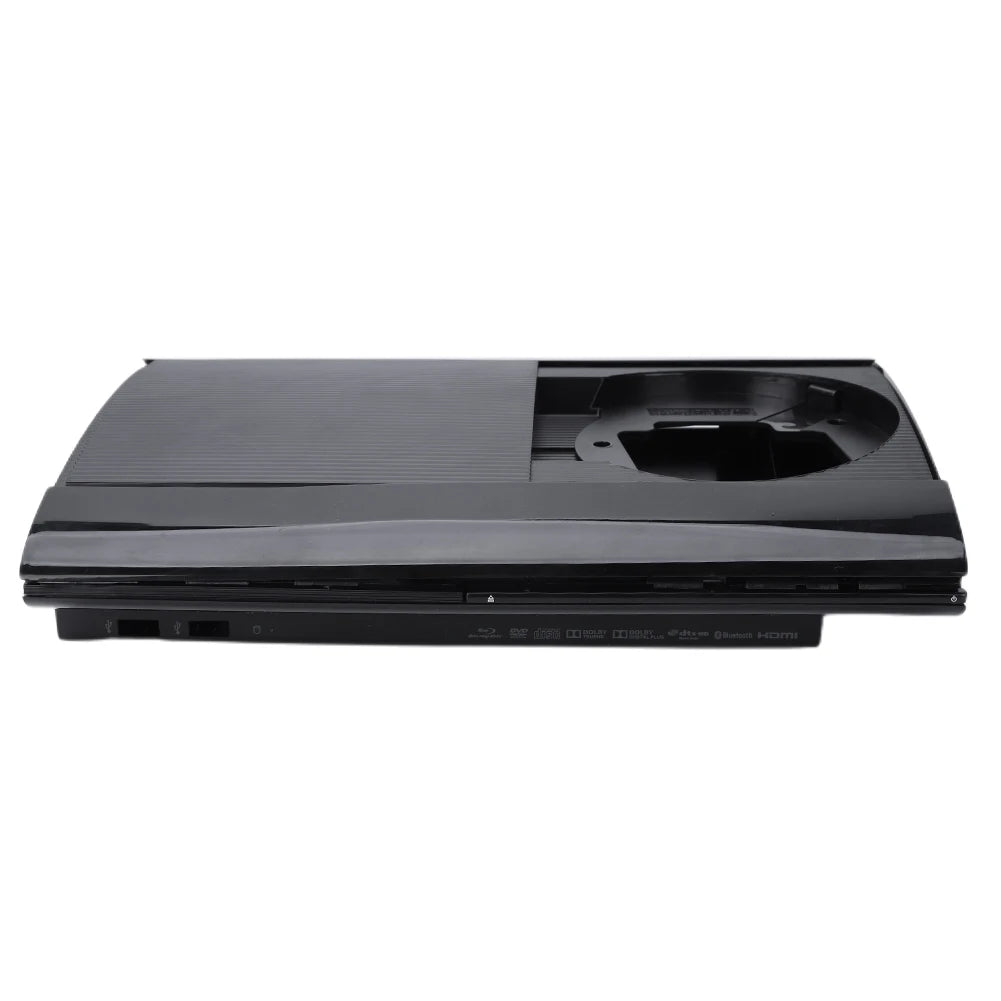 Complete Housing Shell Case Full Kit Replacement Housing Black with Screws Console Faceplate Cover for PS3 Super Slim 4K 4000 Vue