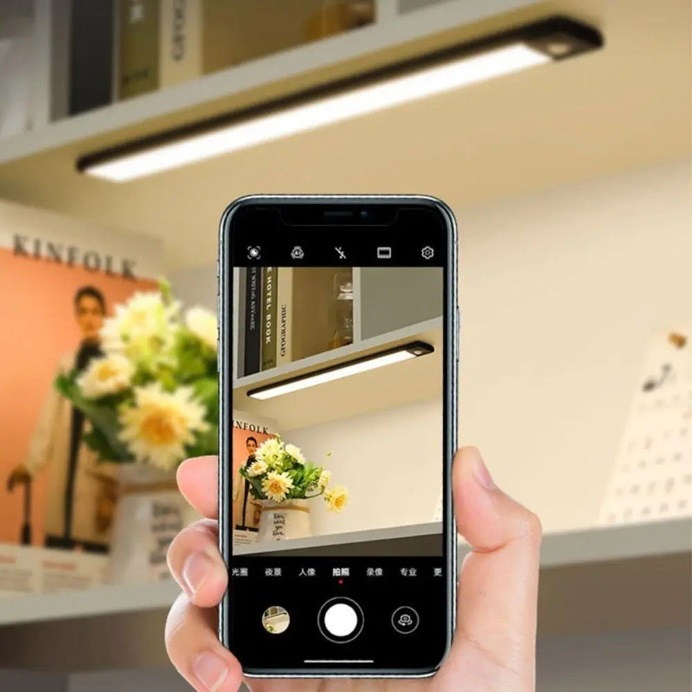 Ultra Thin LED Motion Sensor Cabinet Light Closet Light Light up when people come Motion Sensor Light 3-Color Adjustable Vue