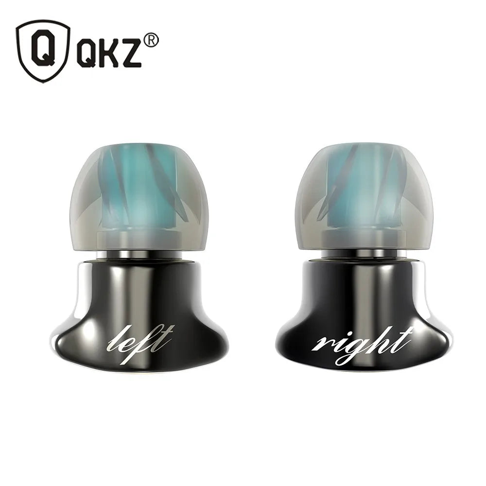 QKZ DM7 Zinc Alloy HiFi In-Ear Earphones | Deep Bass Stereo Wired In-Ear Earphones Vue