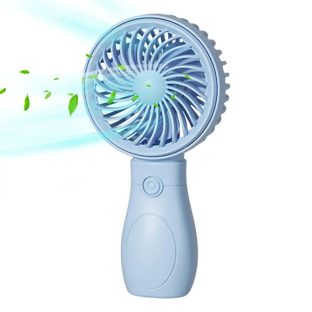 3 Speed Mini Handheld Fan, Ultra Low Noise Portable Desk Fan, Small Personal Cooler for Home Office School Travel Indoor Outdoor Vue