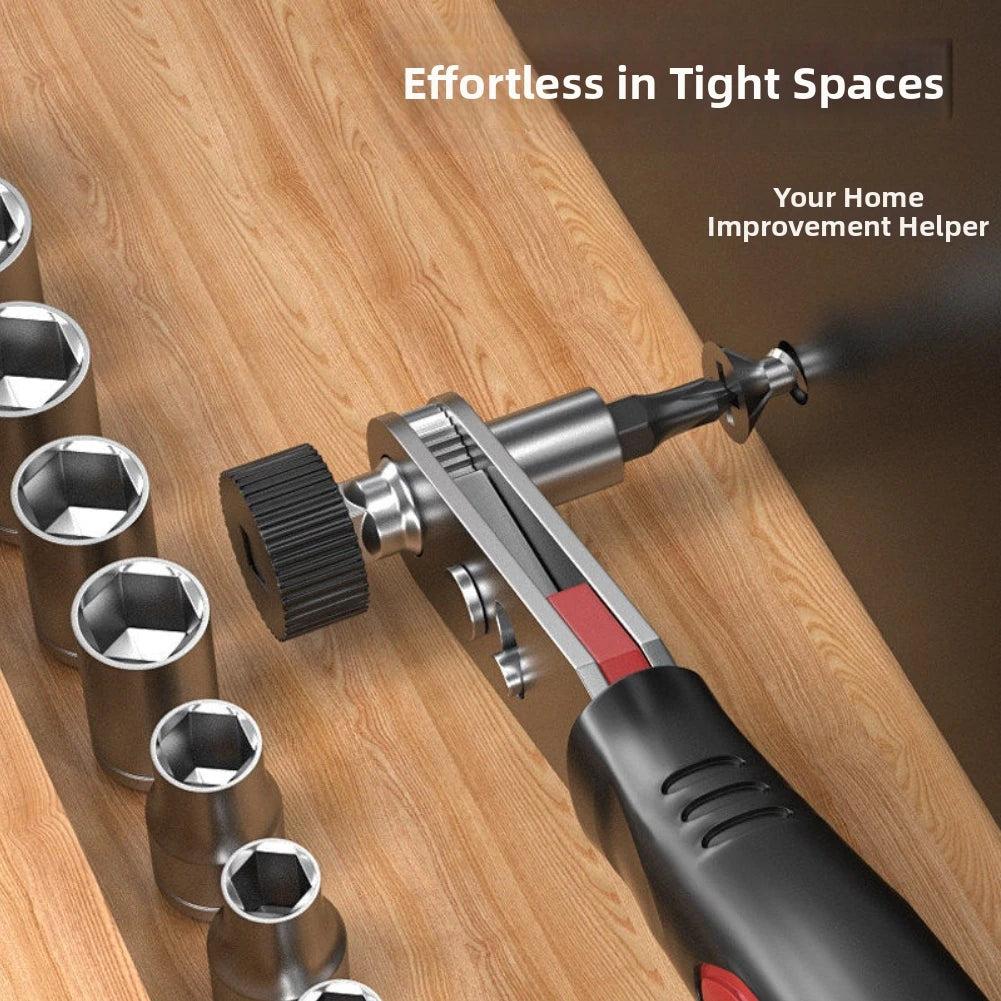 Double-Head Quick Release Ratchet Wrench Set 1/4" Bits & Sockets Ratchet Wrench Set Vue