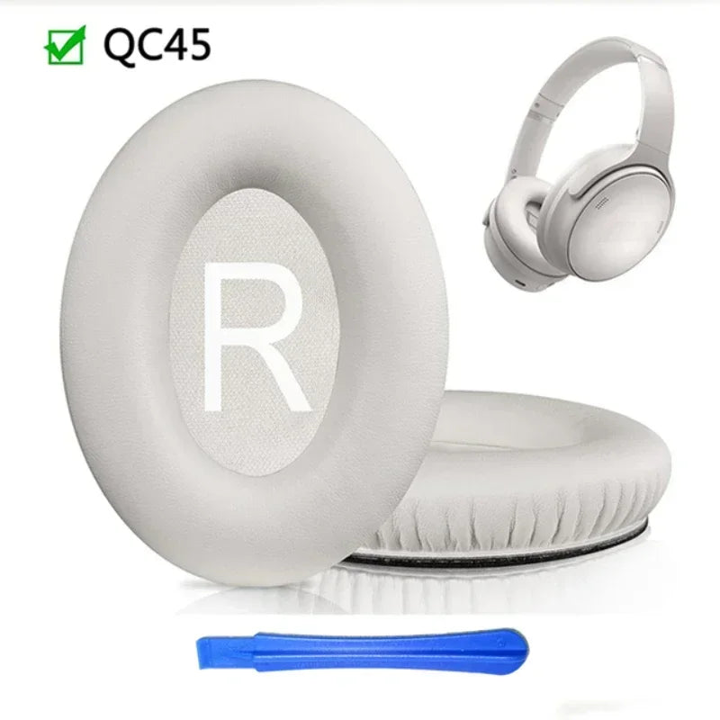 Replacement Ear Pads Cushions for Bose QC45 QuietComfort 45 Headphone Softer Protein Leather Earpads Vue