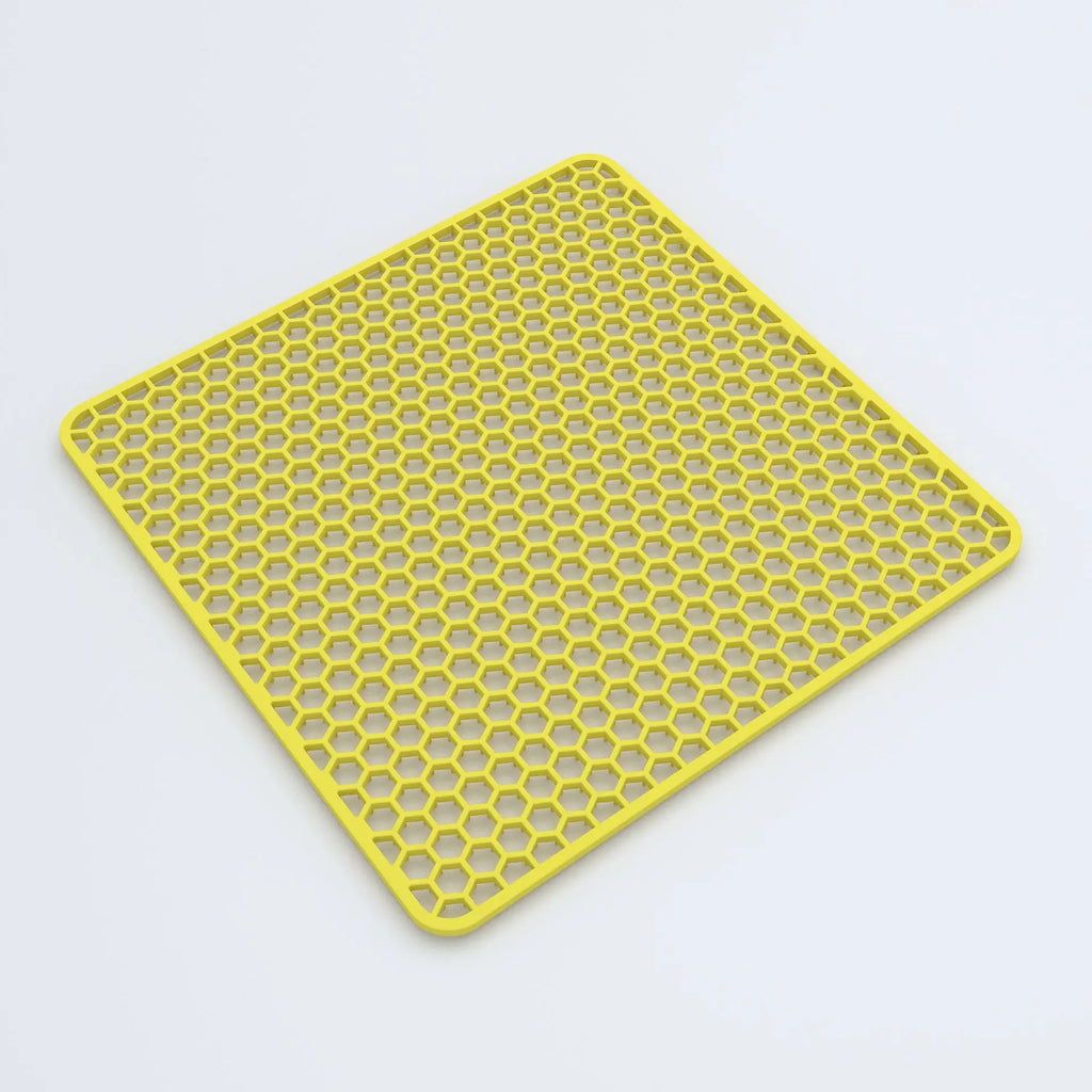 Silicone Kitchen Sink Pad Adjustable Drain Drying Pad, Sink Protector with Quick Drain & Easy Storage Vue
