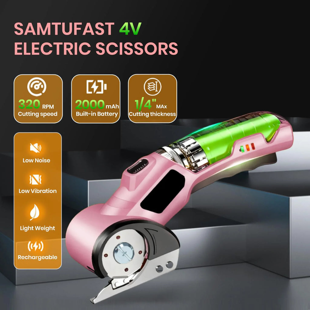 Cordless Electric Scissors,Rechargeable Cutter Electric,Cardboard Cutter Electric for Cardboard Plastic Fabric Leather Carpet Vue
