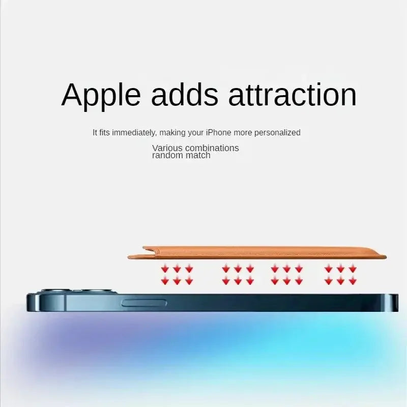 For Magsafe Magnetic Leather Wallet Case For iPhone 17 16 15 14 13 12 11 8 Samsung Huawei Card Holder with Magnet Covers Vue