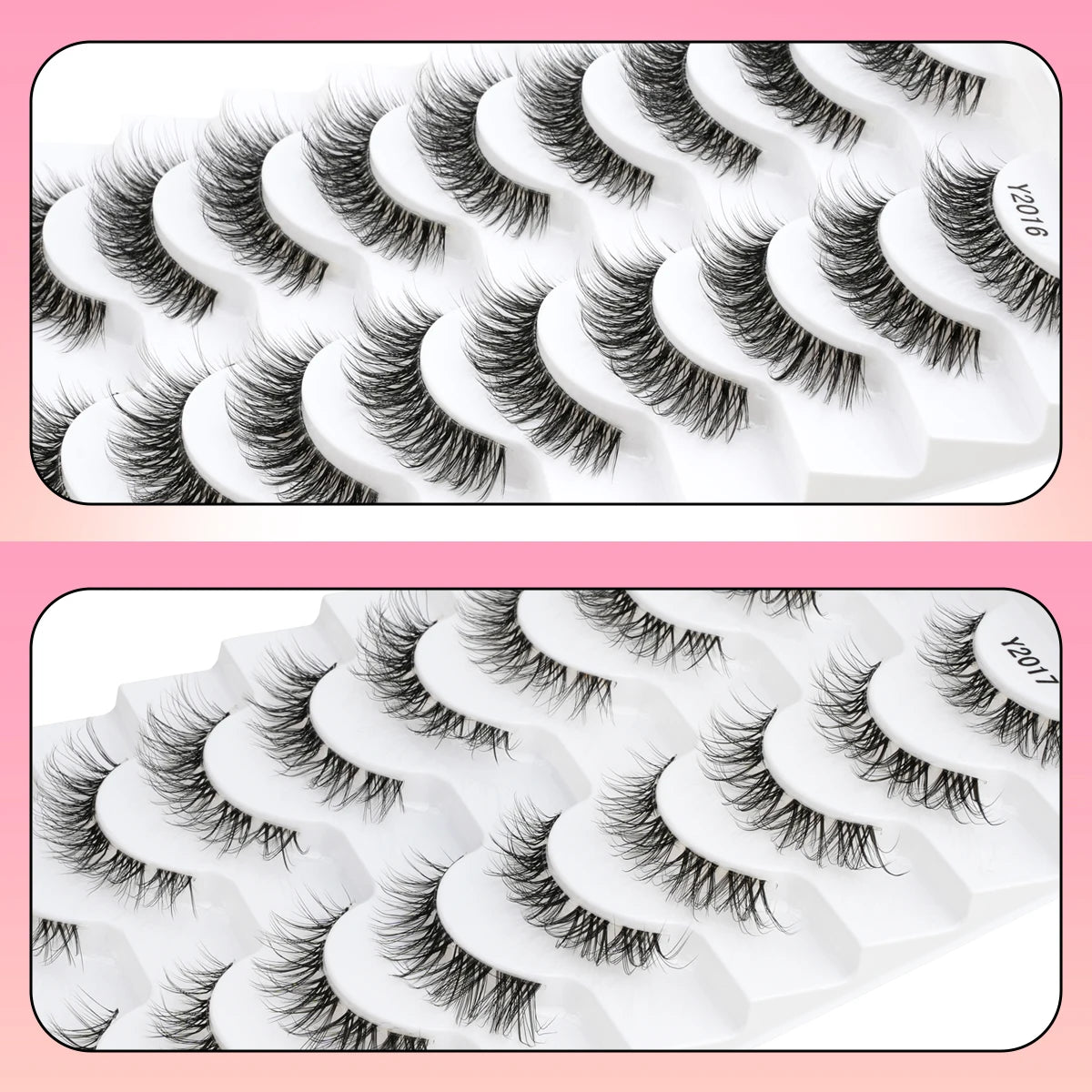 New Lashes False Eyelashes 5/10 Pairs Half Lashes Fake Mink Lashes Makeup Cat Eye Eyelashes Faux Cils Natural Eyelash Extension Vue