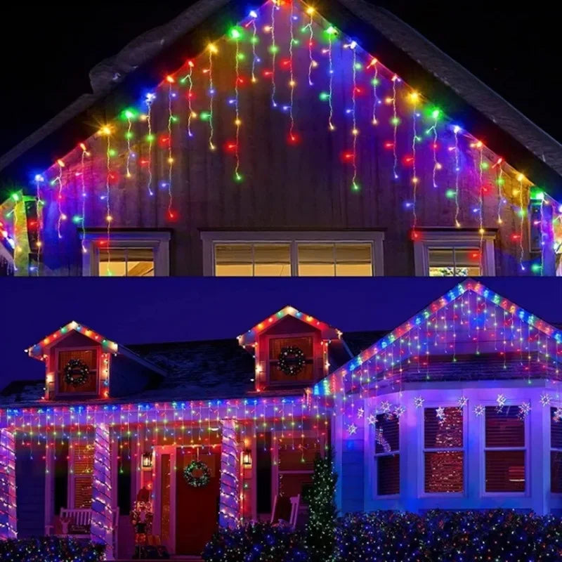 3.5/7M Waterproof Solar Lights Outdoor Indoor Use Garden Patio Wedding Christmas Decor Multi Color LED String Lights Vue