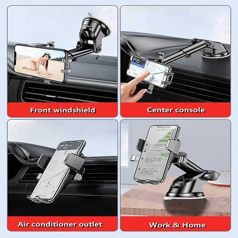 Sucker Car Phone Holder Mount Stand Suction Cup Smartphone Mobile Cell Support in Car Bracket For iPhone Xiaomi Huawei Samsung Vue