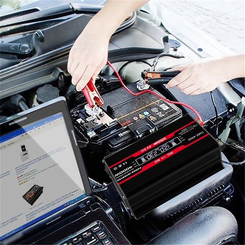 4000W Solar Inverter Kit – 50W Panel, 50A Controller & USB Solar Inverter Kit Vue