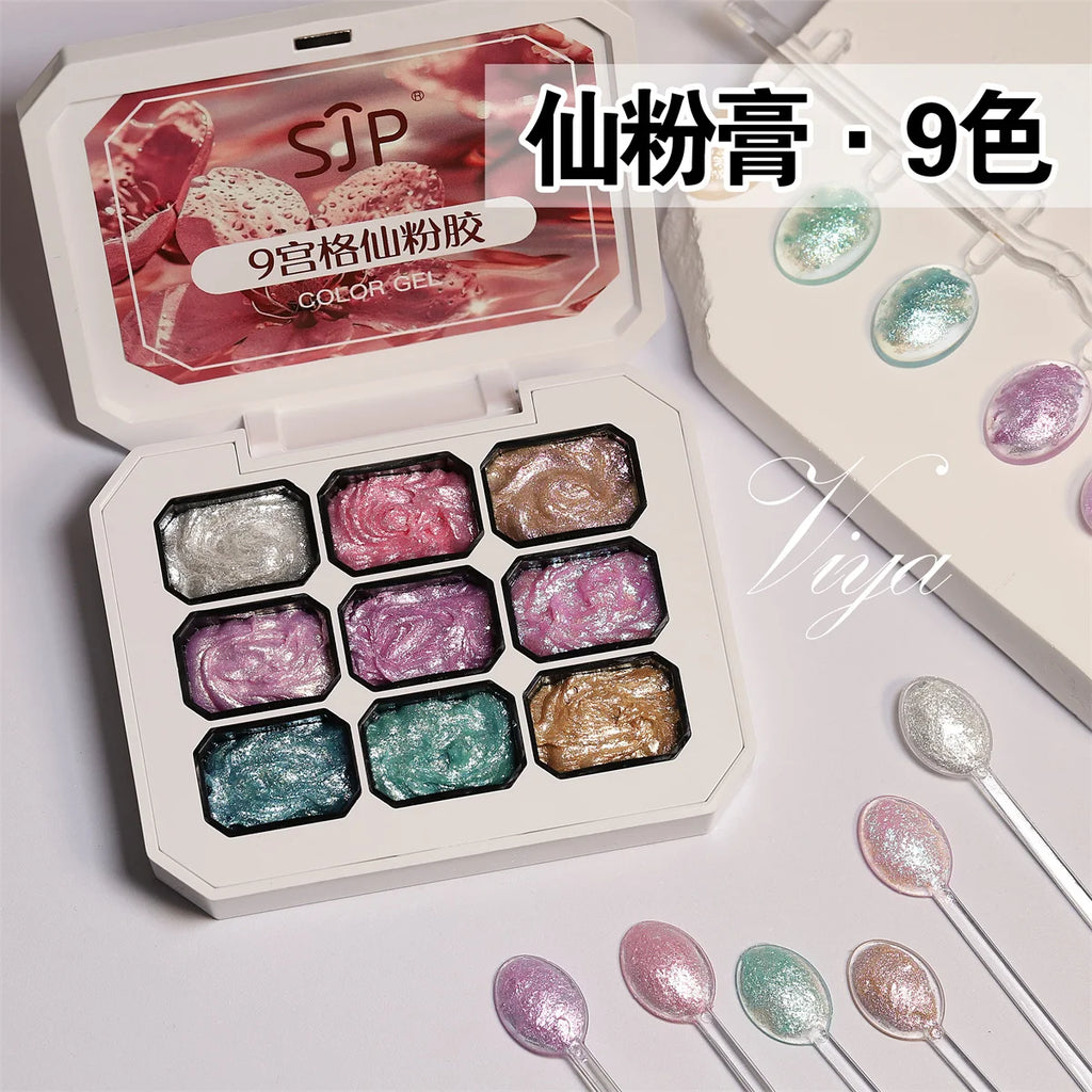 1pc Solid Patting Gel Nail Polish Gel Flash UV&LED Nail Art Creation Decoration Tool DIY Simple Operation Vue 01