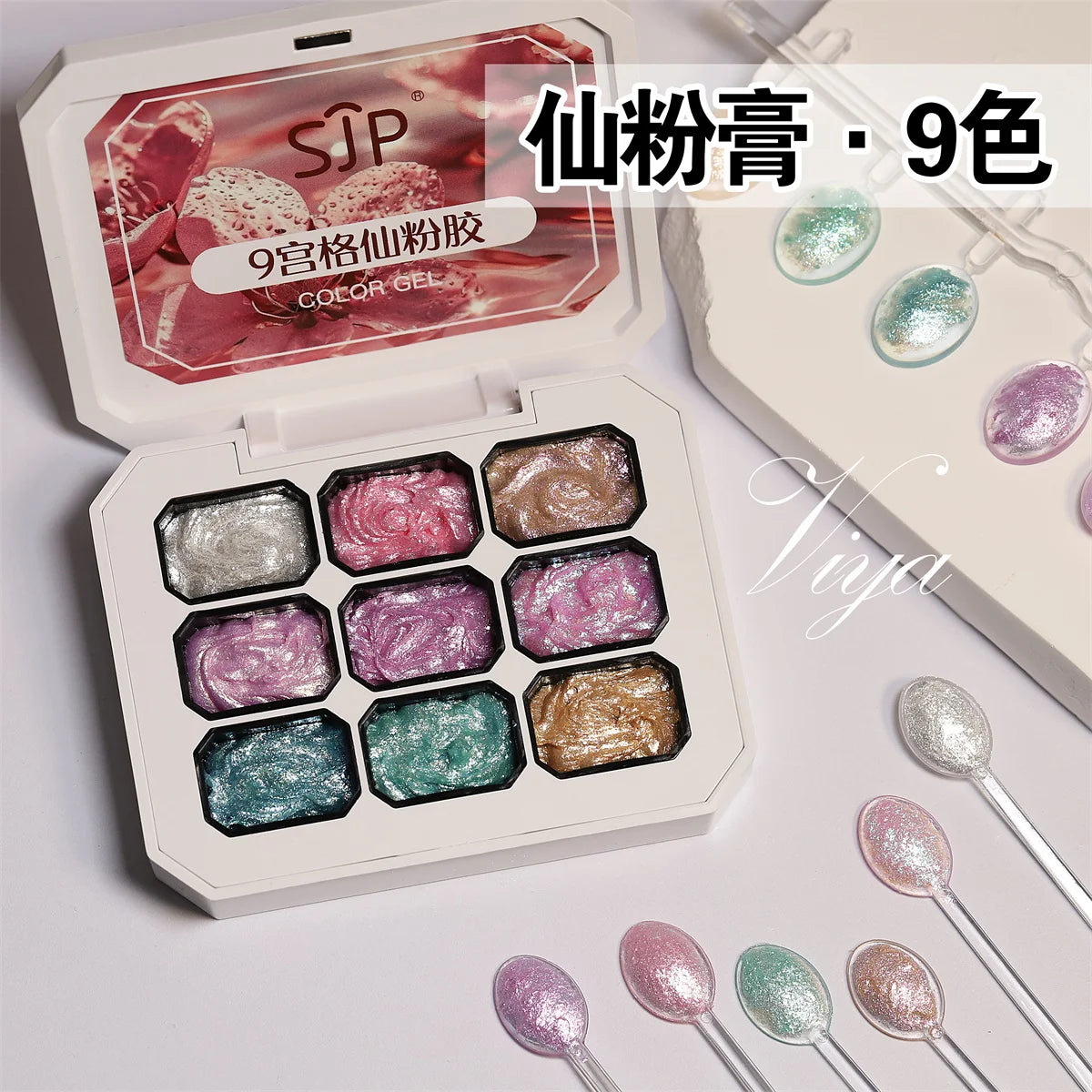 1pc Solid Patting Gel Nail Polish Gel Flash UV&LED Nail Art Creation Decoration Tool DIY Simple Operation Vue 01