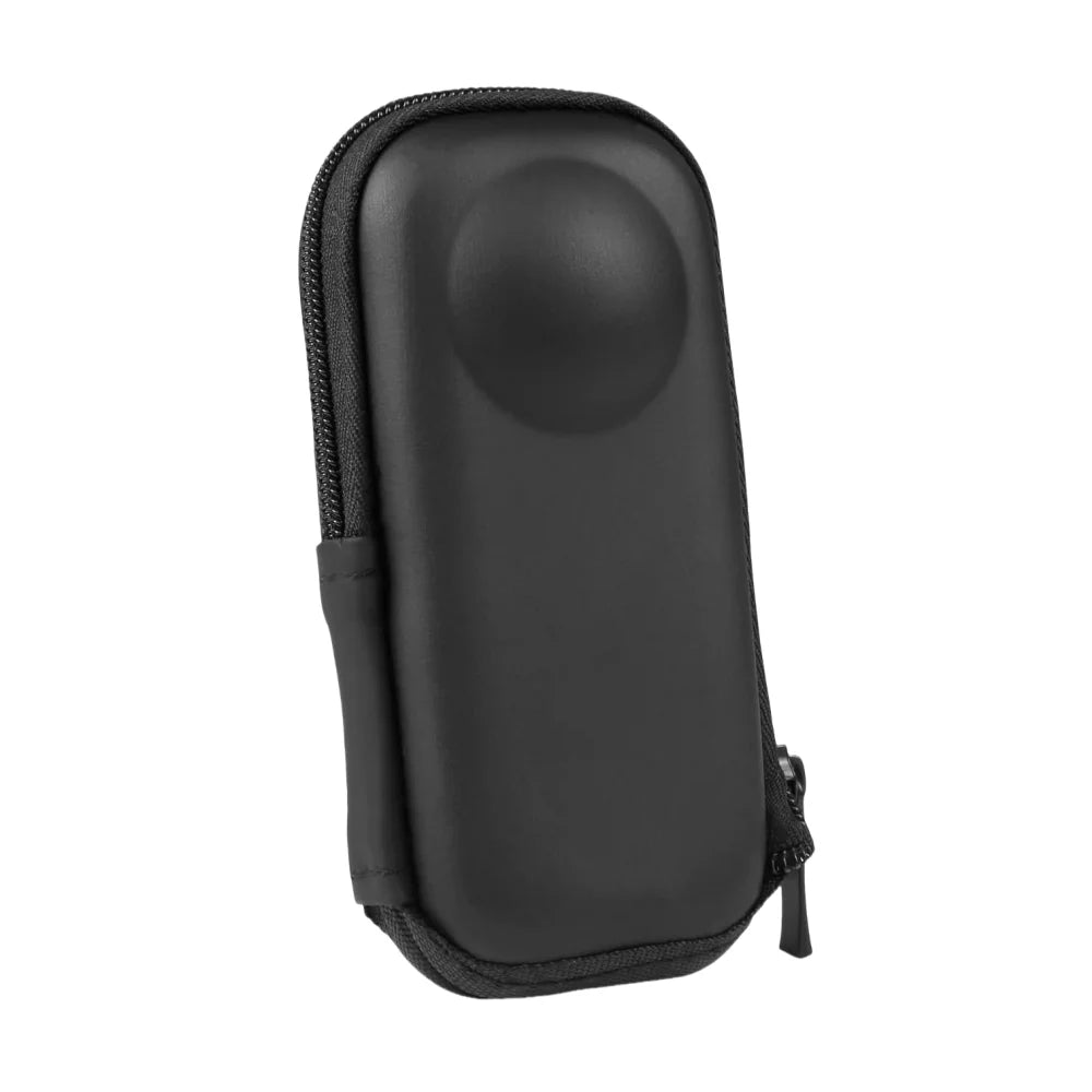Portable Storage Bag Case for Insta360 One X2 / X3 Cameras Waterproof Protective Travel Carrying PU Shell Box Action Camera Vue Black