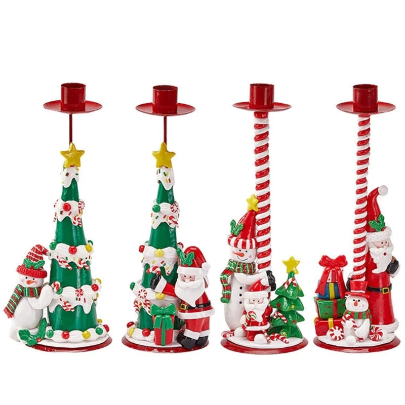 Wrought Iron Christmas Candelabra with PVC Detail | Indoor & Outdoor Iron Candelabra Vue