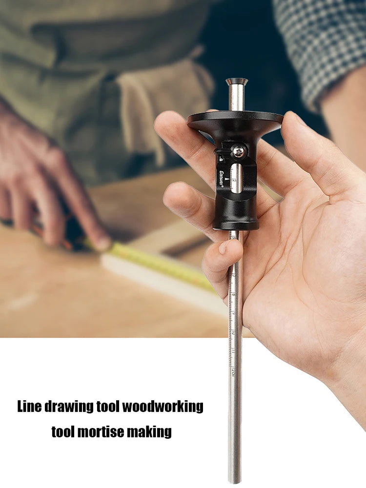 Adjustable Parallel Marking Gauge – Carpenter Line Scriber Marking Gauge Vue