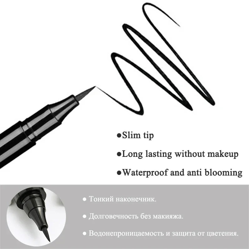 Waterproof Liquid Eye Liner Pencil Quick Drying No Blooming Eyeliner Pen Waterproof Long Lasting Natural Beauty Comestics Tools Vue