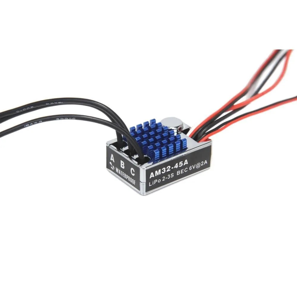 MN128 MN86 Upgrade Kit 2830 Outer Rotor Brushless Motor + AM32 45A ESC LiPo 2-3S BEC 5V/2A for RC Car Modification Vue