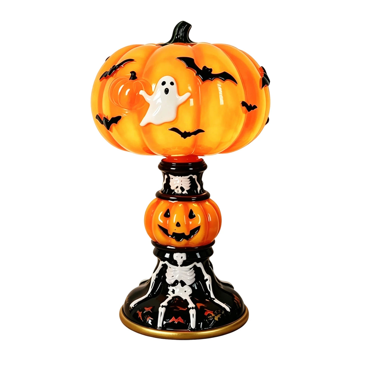 Spooky Halloween Table Light, LED Witch Hat Lamp USB Powered Gothic Decoration for Home Party Vue Burgundy