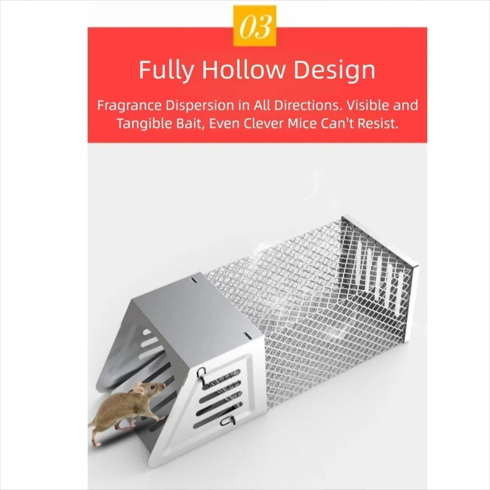Safe High Efficiency Mousetrap Automatic Reusable Rat Catching Artifact Harmless Large Space Rat Catching Cage Garden Vue
