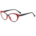 Women's Cat Eye Reading Glasses Blue Light Blocking Retro Reading Glasses Vue Red +400