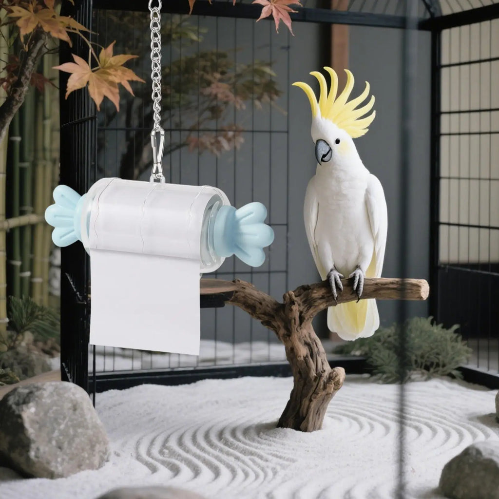 Bird Chew Toys Hangable Candy Shape Shredder for Parakeet Cockatiel Conure African Grey Cage Enrichment Play Chewing Vue