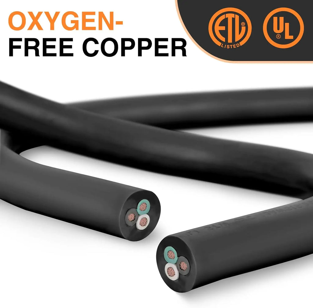 Nilight 50FT 30 Amp RV Extension Cord with Adapter 15Amp to 30Amp 125V Heavy Duty 10/3 Gauge Pure Copper STW Wire UL ETL Listed 3 Prong TT-30P TT-30R Weatherproof Suit for Generators Campers Vue