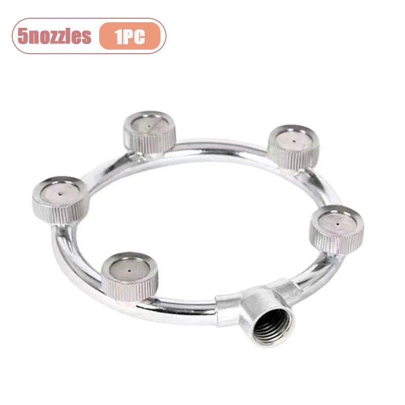 1-10PCS Multi Head Agricultural Spray Nozzle High Pressure Ultra Fine Atomization for Pesticide Garden Orchard Weed Control Vue 5nozzles-1PC