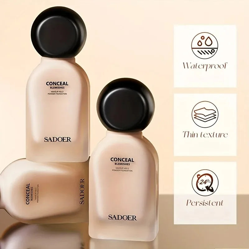 50ml Light-Sensing Concealer Long-Lasting Foundation, Natural Oil Control, Refreshing and Water-Resistant, Concealing, Matte Finish, Skincare Product Vue