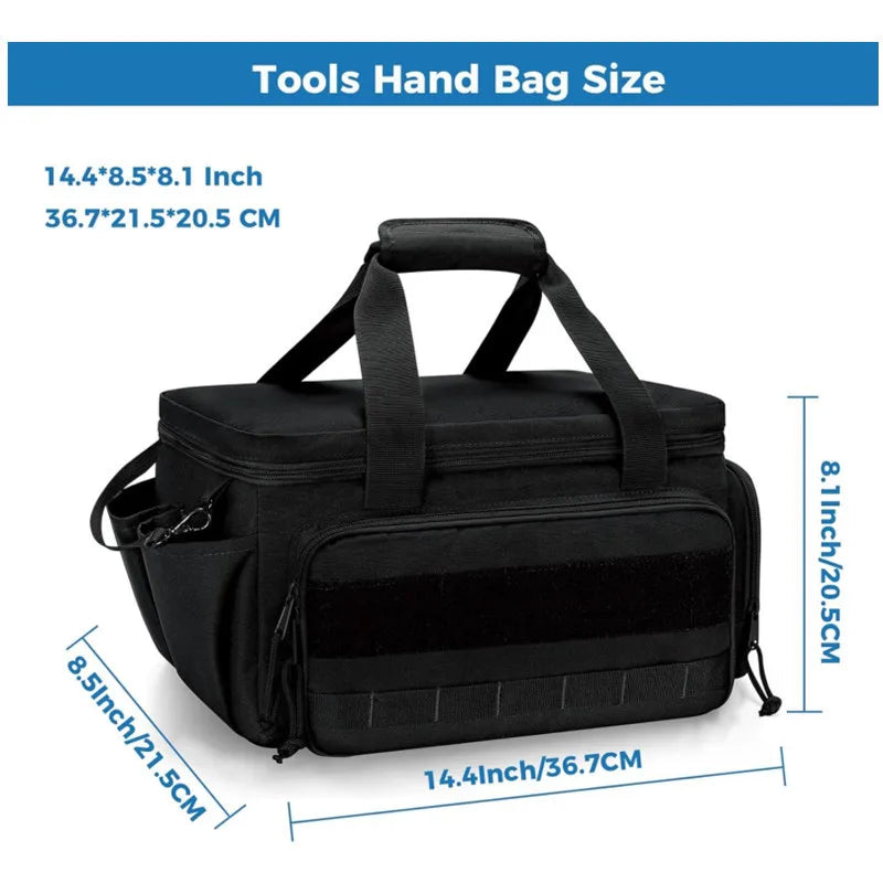 Spot New Portable Large-capacity Hardware Tools Storage Bag Oxford Cloth Thickened Wear-resistant Tactical Kit Vue